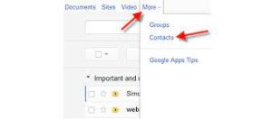 Open Contacts (Google Gadget)
